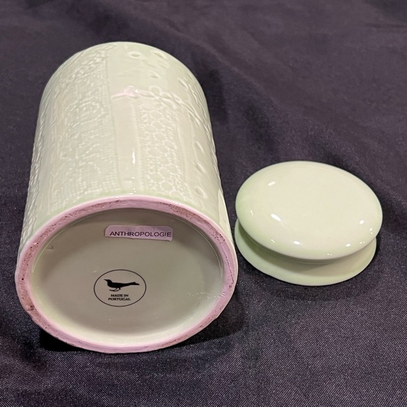 Anthropologie Ceramic Jar/Canister with Lid - Picture 4 of 4